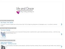 Tablet Screenshot of lifeandgrace.com